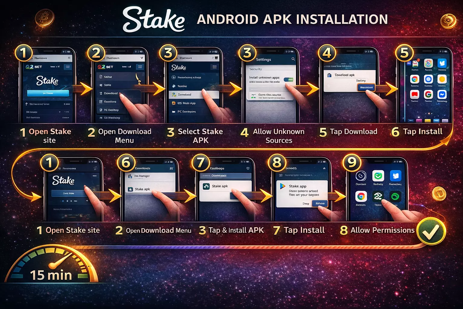 Stake Android Installation Method